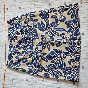 Talbots tropical print skirt